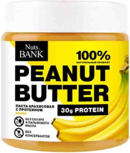 Арахисовая паста Nuts Bank с протеином с банановым вкусом 500г арт. 1019750