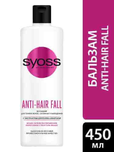Бальзам для волос Syoss Anti-Hair Fall для тонких волос склонных к выпадению 450мл арт. 1007316