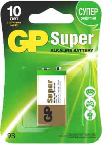 Батарейка GP Super Alkaline Крона 1604A 9B 1шт арт. 382437