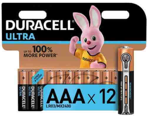 Батарейки Duracell Ultra AAA 12шт арт. 965212