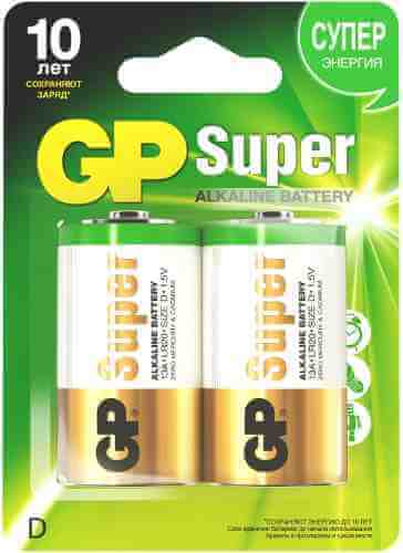 Батарейки GP Super 13A LR20 D 1.5В 2шт арт. 382435