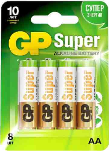 Батарейки GP Super 15А LR6 АА 1.5В 8шт арт. 555805