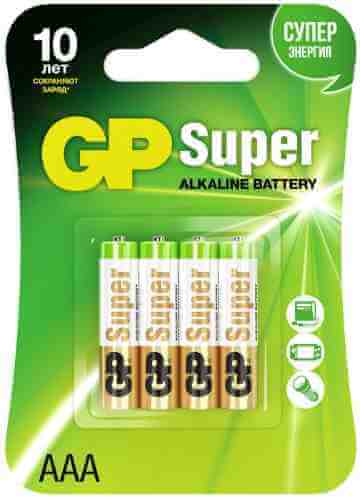 Батарейки GP Super 24A LR03 АAА 1 5.В 4шт арт. 708554