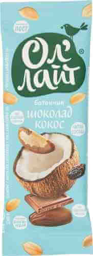Батончик фруктово-ореховый Ол Лайт шоколад кокос 30г арт. 693518