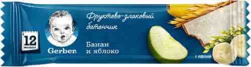 Батончик фруктовый Gerber Яблоко и банан 25г арт. 344966