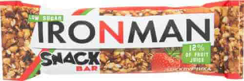 Батончик IronMan Snack Bar Клубника 40г арт. 980230