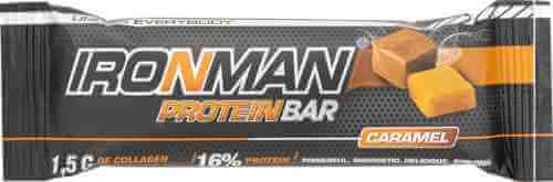 Батончик протеиновый IronMan Protein Bar с коллагеном Карамель 50г арт. 563822