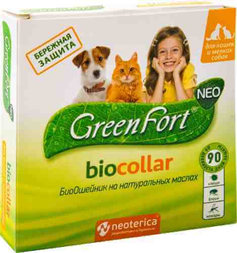 Биоошейник для кошек и мелких собак GreenFort NEO BioCollar 40см арт. 672718
