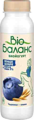 Биойогурт питьевой Bio Баланс с черникой и злаками 1% 270г арт. 969988