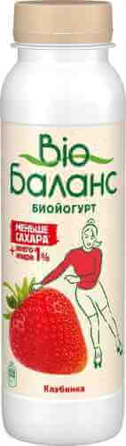 Биойогурт питьевой Bio Баланс с клубникой 1% 270г арт. 969989