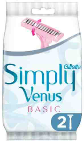 Бритва Gillette Simply Venus 3 одноразовая женская 2шт арт. 956025