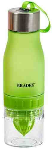 Бутылка для воды Bradex Light Green с соковыжималкой 600мл арт. 989966
