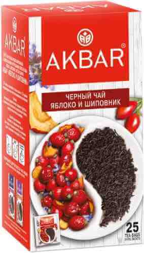 Чай черный Akbar Яблоко и Шиповник 25*1.5г арт. 1000337