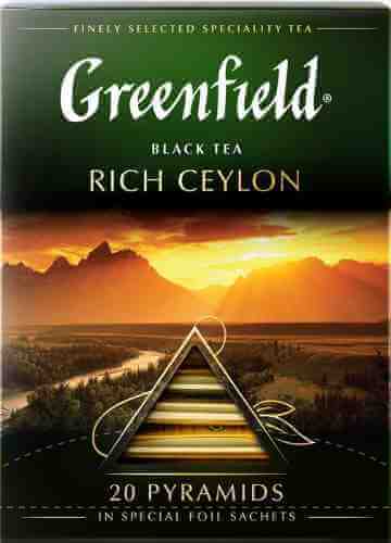 Чай черный Greenfield Rich Ceylon 20*2г арт. 307419