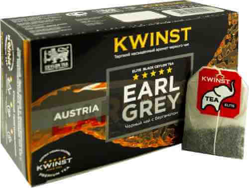 Чай черный Kwinst Эрл Грей 50*1.8г арт. 983483