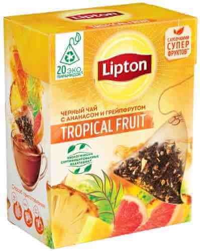 Чай черный Lipton Tropical Fruit 20*1.8г арт. 312599