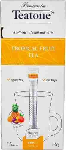 Чай черный Teatone с ароматом тропических фруктов 15*1.8г арт. 522206