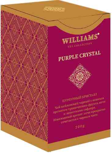 Чай черный Williams Purple Crystal с лепестками сафлора и личи 200г арт. 1048553