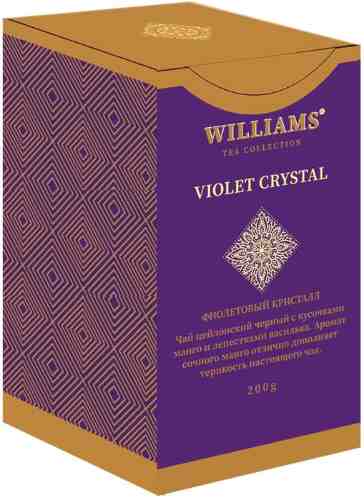 Чай черный Williams Violet Crystal с лепестками василька и кусочками манго 200г арт. 1048569