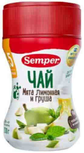 Чай травяной детский Semper Добрый вечер Мята лимонная и груша с 5 месяцев 200г арт. 980204