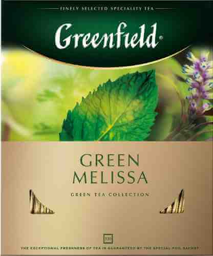 Чай зеленый Greenfield Green Melissa 100*1.5г арт. 307418
