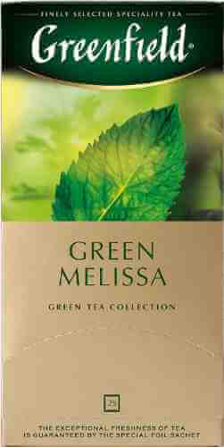 Чай зеленый Greenfield Green Melissa 25*1.5г арт. 307393