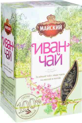 Чай зеленый Майский Иван-Чай с Мелиссой и Мятой 75г арт. 521082