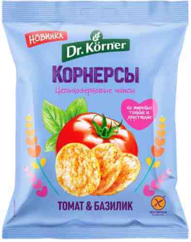 Чипсы Dr.Korner Кукурузно-рисовые с Томатом и Базиликом 50г арт. 512156
