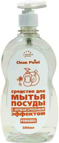 Чистящее средство Clean point для посуды с антибактериальным эффектом ромашка 500мл арт. 1030171