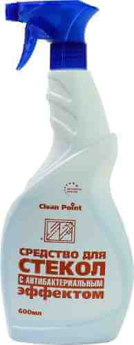 Чистящее средство Clean point для стекол и зеркал с антибактериальным эффектом 600мл арт. 1030145