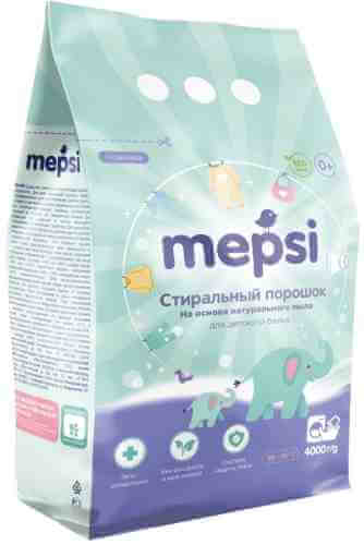 Cтиральный порошок Mepsi для детского белья на основе натурального мыла 4кг арт. 1120263