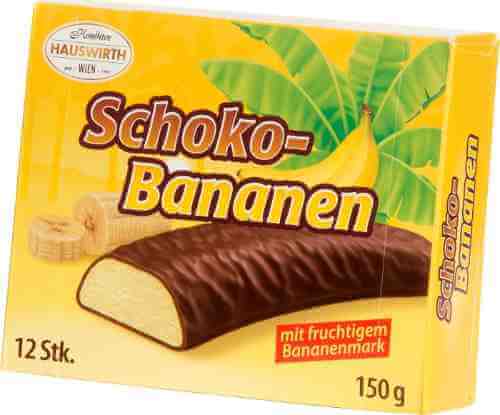 Cуфле Hauswirth Банановое шокобананы в темном шоколаде 150г арт. 349361