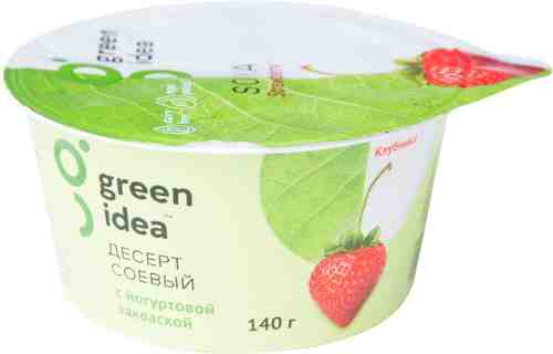 Десерт Green Idea Соевый с соком клубники 140г арт. 975976