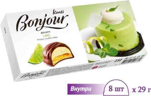 Десерт Konti Bonjour souffle Лайм 232г арт. 313166
