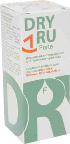 Дезодорант-антиперспирант Dry Ru Forte для чувствительной кожи с экстрактом сока Алоэ Вера и Витамин В5 50мл арт. 986648