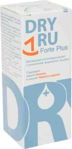 Дезодорант-антиперспирант Dry Ru Forte Plus Усиленная формула с маслом хлопка и чайного дерева 50мл арт. 986638