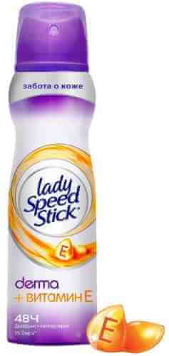 Дезодорант-антиперспирант спрей Lady Speed Stick Derma+витамин Е женский 150мл арт. 970160