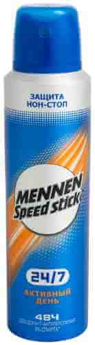 Дезодорант-антиперспирант спрей Mennen Speed stick 24/7 Активный день мужской 150мл арт. 329436