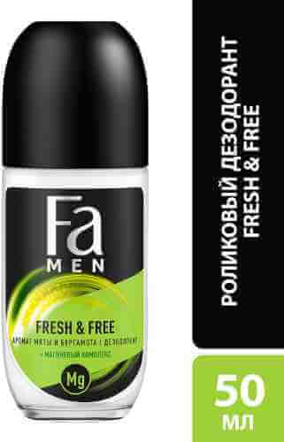 Дезодорант шариковый Fa Men Fresh & Free Магнезиум комплекс с ароматом мяты и бергамота 24ч 50мл арт. 962770