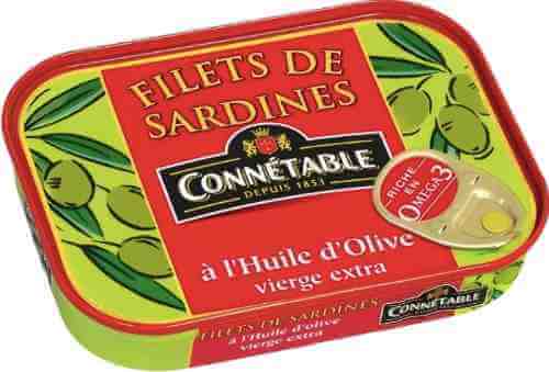 Филе сардин Connetable в оливковом масле первого отжима экстра 100г арт. 1102525
