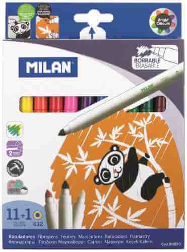Фломастеры Milan со стирателем 11 цветов арт. 1087116