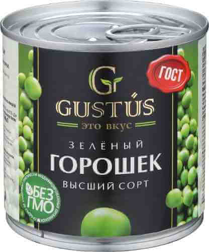 Горошек Gustus Premium зеленый высший сорт 400г арт. 1023331