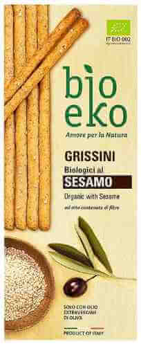 Гриссини Eko Bio из цельнозерновой пшеничной муки с кунжутом 125г арт. 1188138