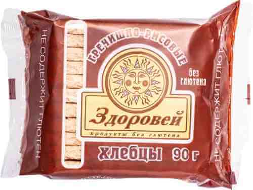 Хлебцы Здоровей Гречнево-рисовые без глютена 90г арт. 332894