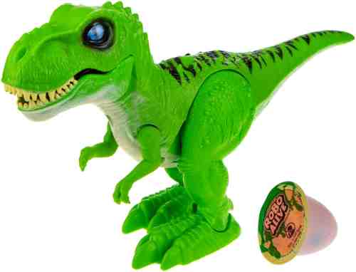 Игровой набор Zuru RoboAlive Робо-Тираннозавр зелёный + слайм арт. 1087748