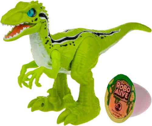 Игровой набор Zuru RoboAlive Робо-Тираннозавр зеленый + слайм арт. 1087914