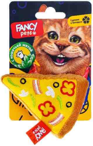 Игрушка для кошек Fancy Pets Пицца с кошачьей мятой 10*7.5*2.5см арт. 1078543