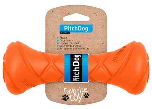 Игрушка для собак Collar PitchDog Гантель для апортировки оранжевая 19*7см арт. 1085395