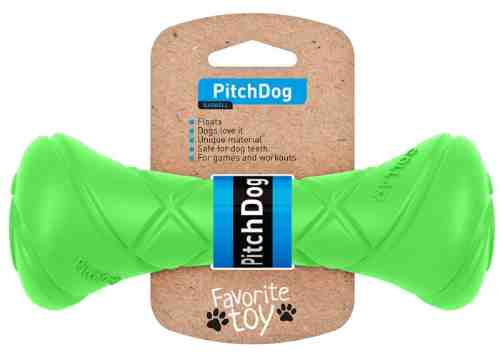 Игрушка для собак Collar PitchDog Гантель для апортировки салатовая 19*7см арт. 1085440