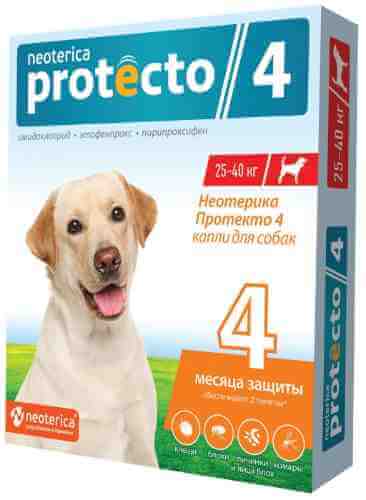 Капли Neoterica Protecto для собак 25-40кг 2шт арт. 1198668